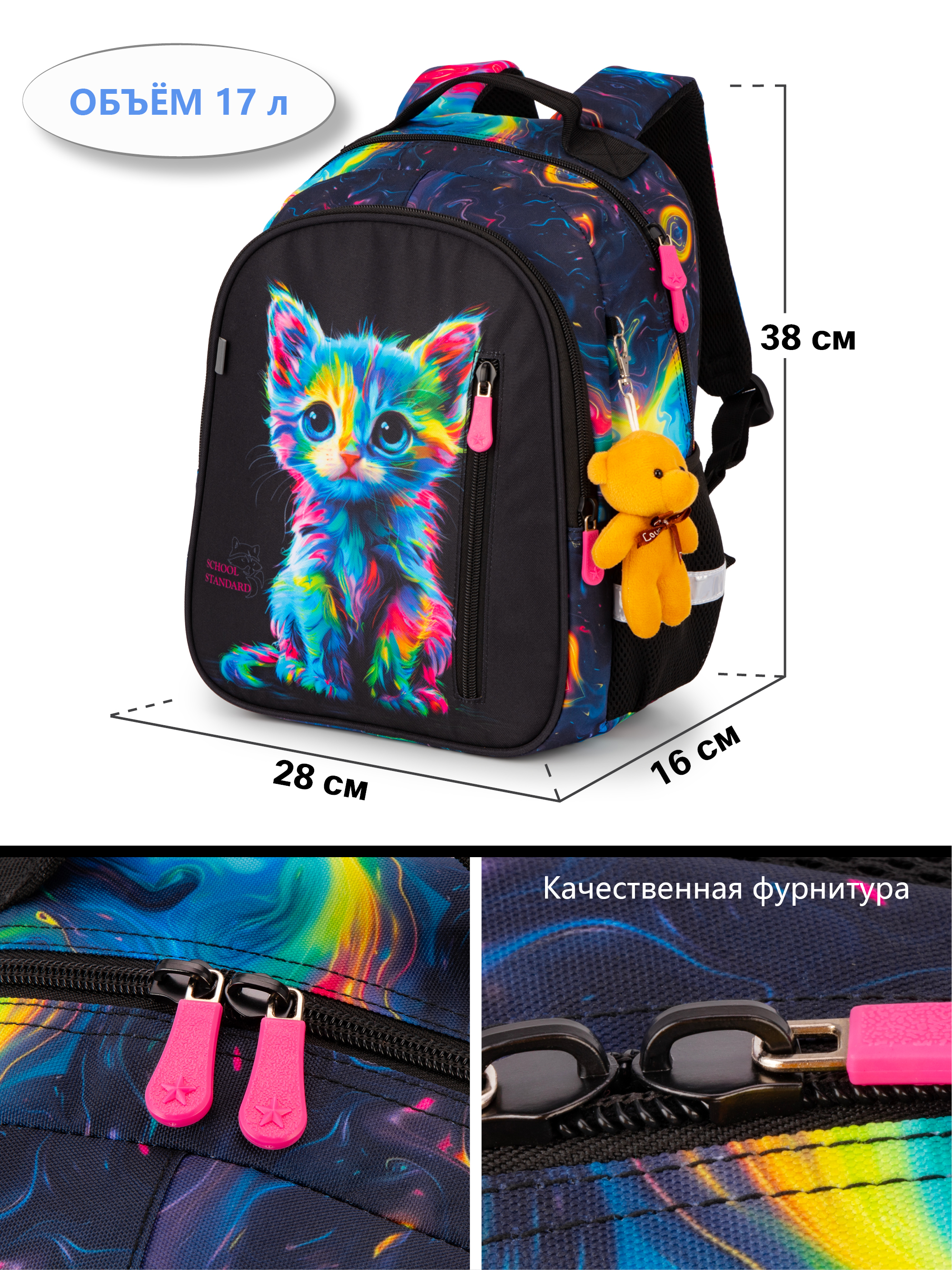 Рюкзак School Standard первокласснику набор 4 в 1 - фото 13