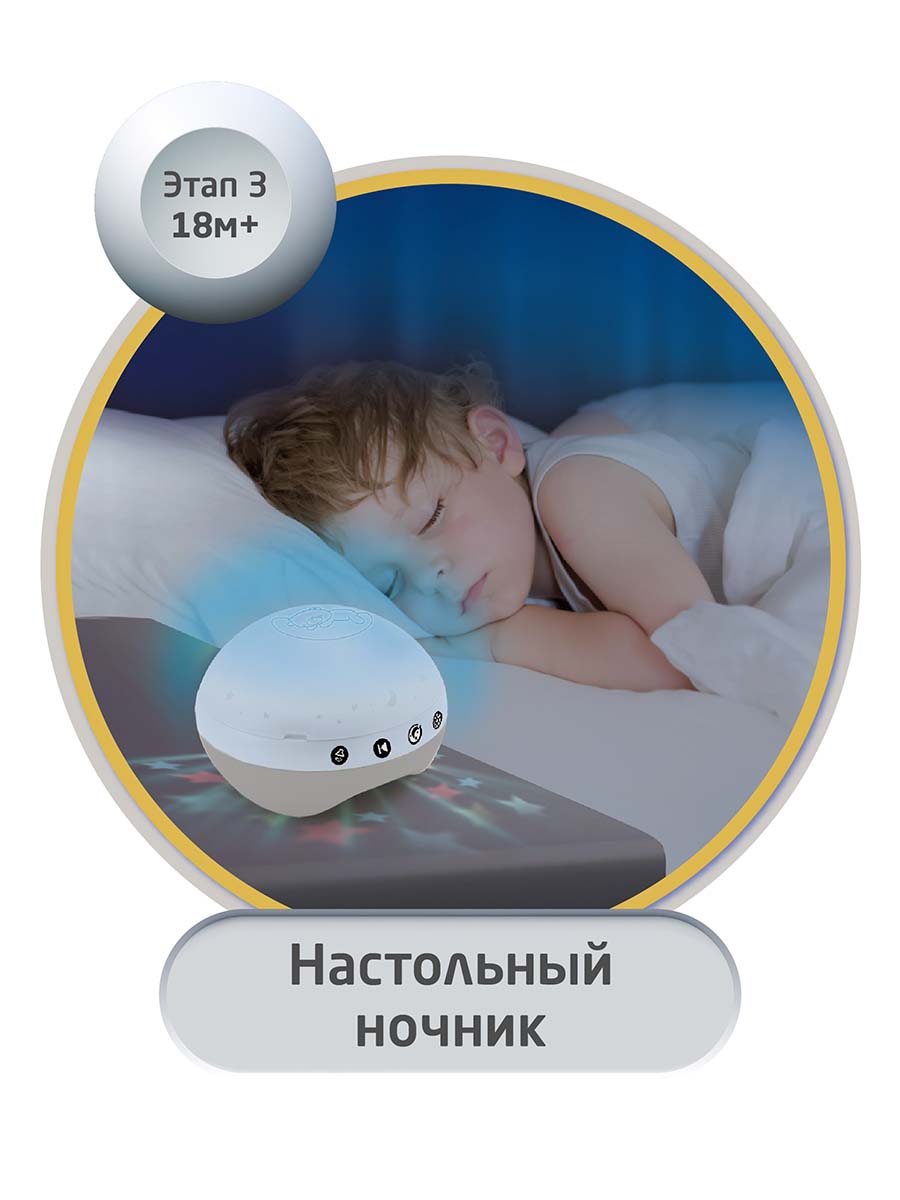 Мобиль INFANTINO 3 в 1 Музыкальный серо-бежевый - фото 6
