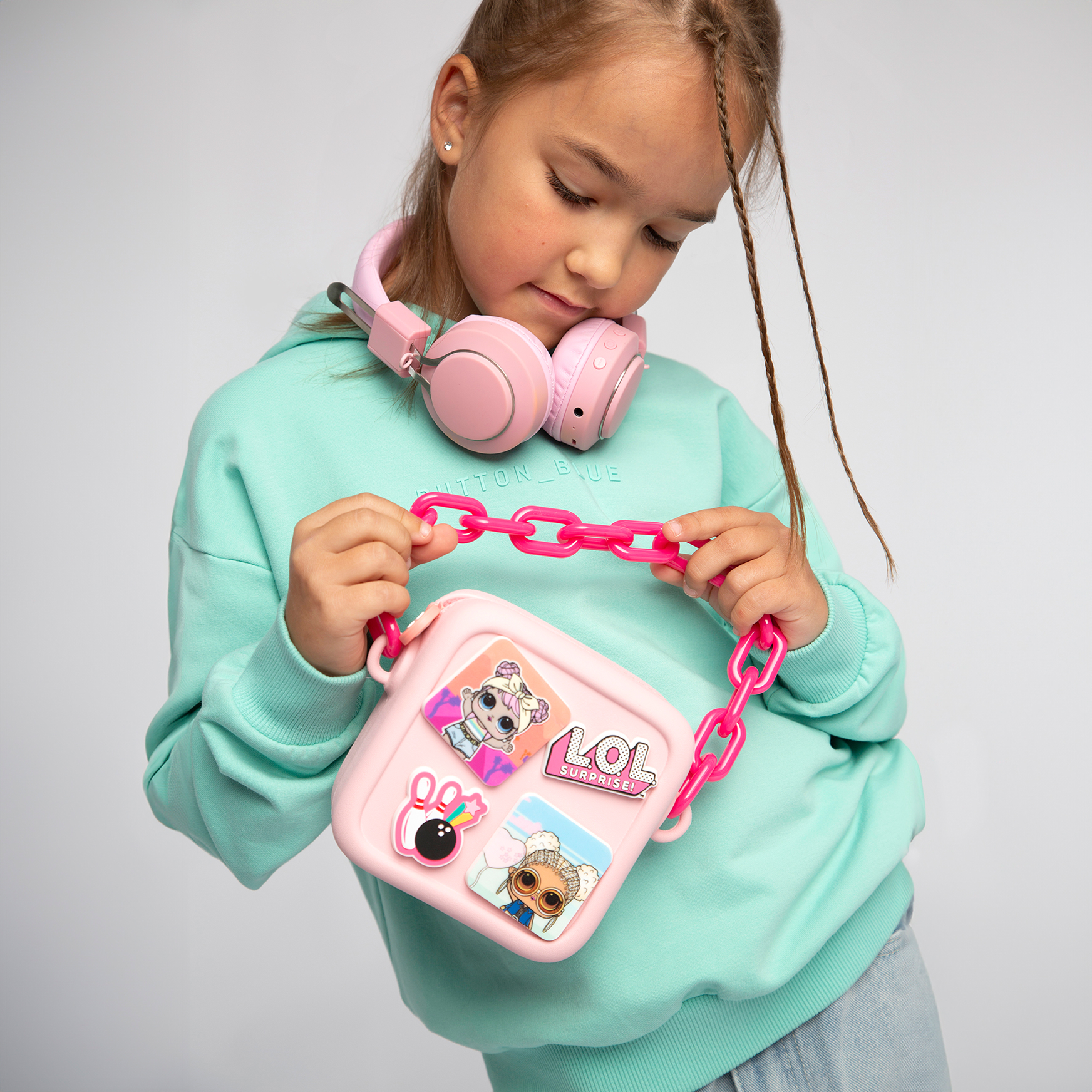 Сумка L.O.L. Surprise! розовая квадратная+джиббитсы - фото 12