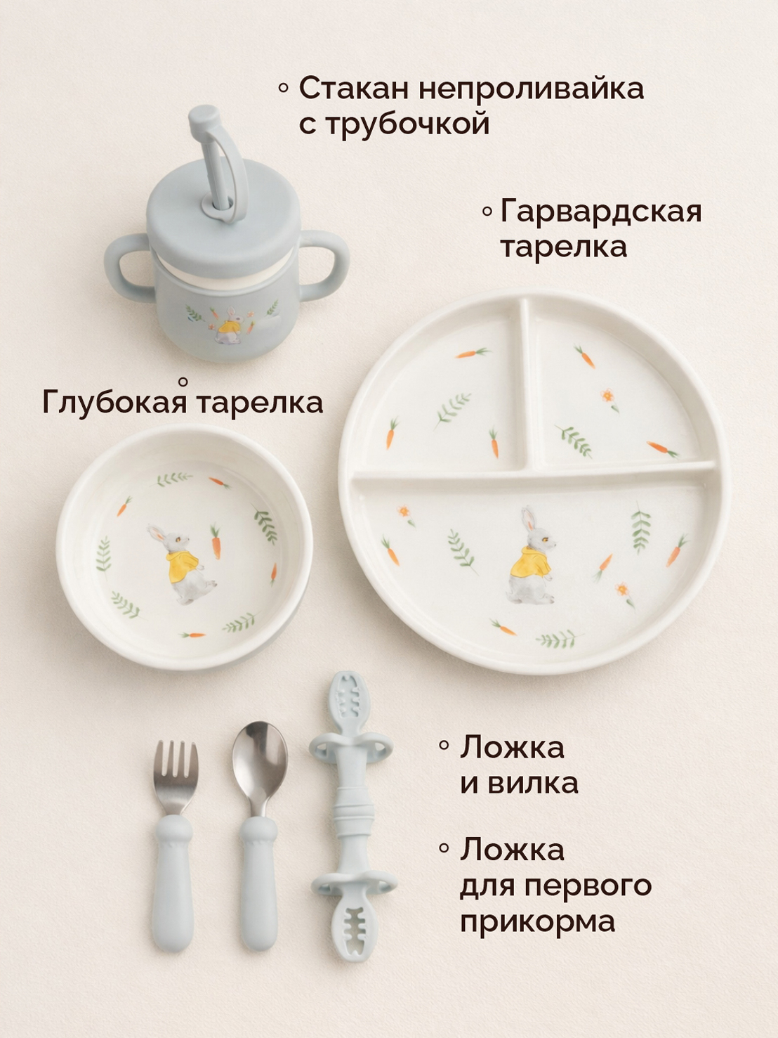 Набор посуды Timikbaby 6 предм. - фото 7