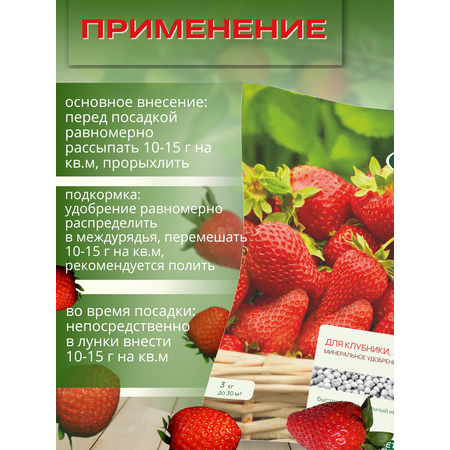 Удобрение весна - лето Сельхозтрест Клубника земляника 3 кг