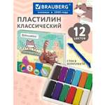 Пластилин Brauberg Милые коты 12 цв.