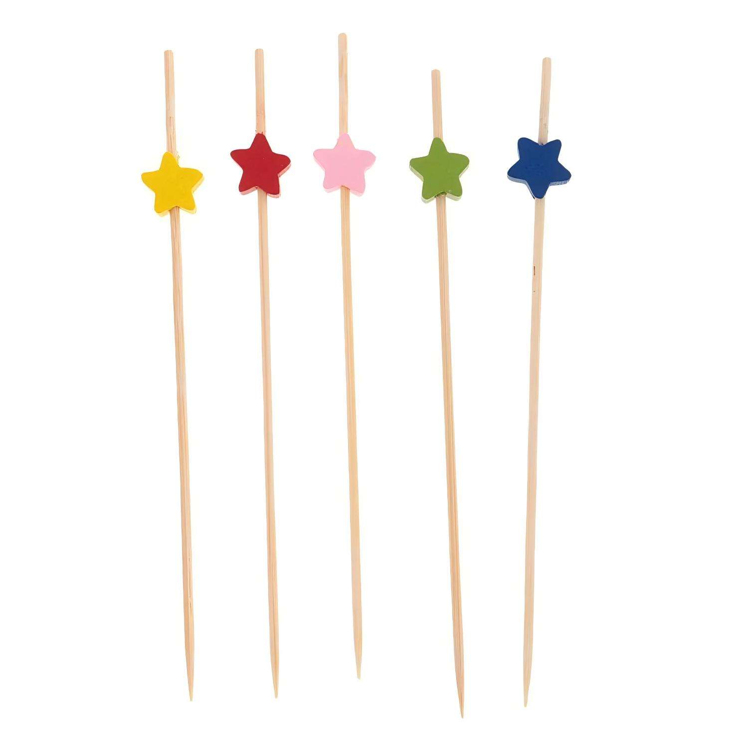 Шпажки для канапе ё 12см 30шт в ассортименте - фото 1