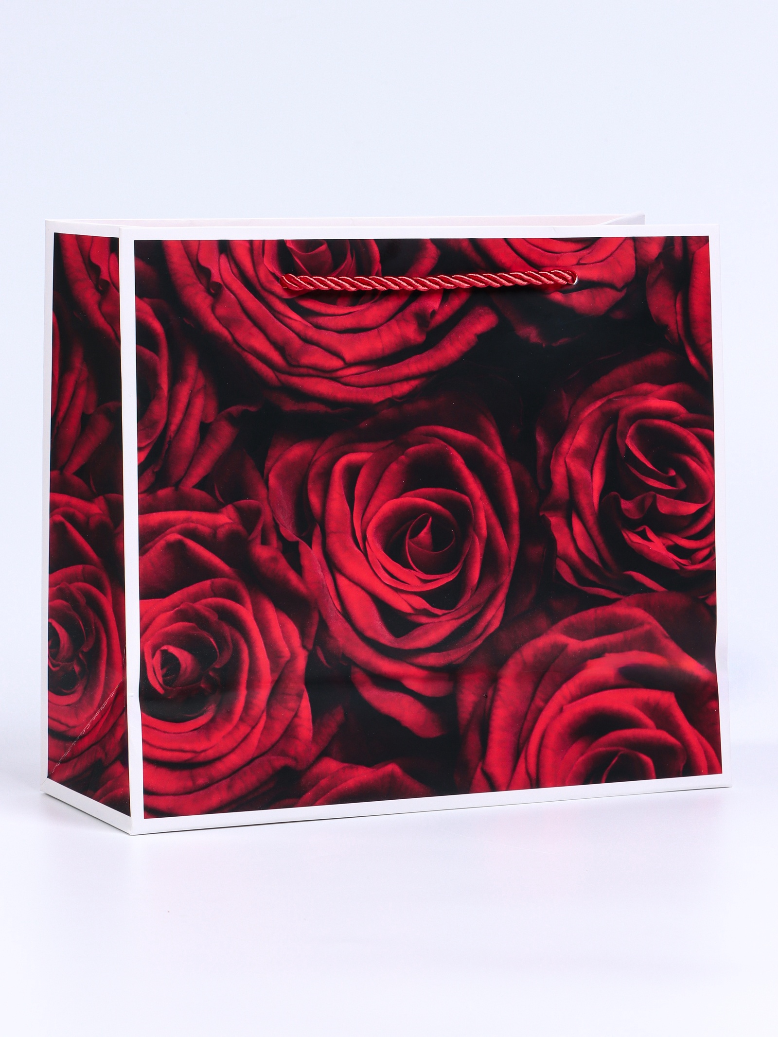 Пакет подарочный UPAK LAND с окном Розы 25 х 10 х 22 см - фото 4