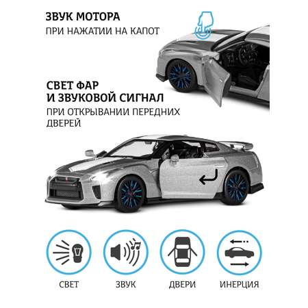 Автомобиль АВТОпанорама Nissan GT R R35 1:32