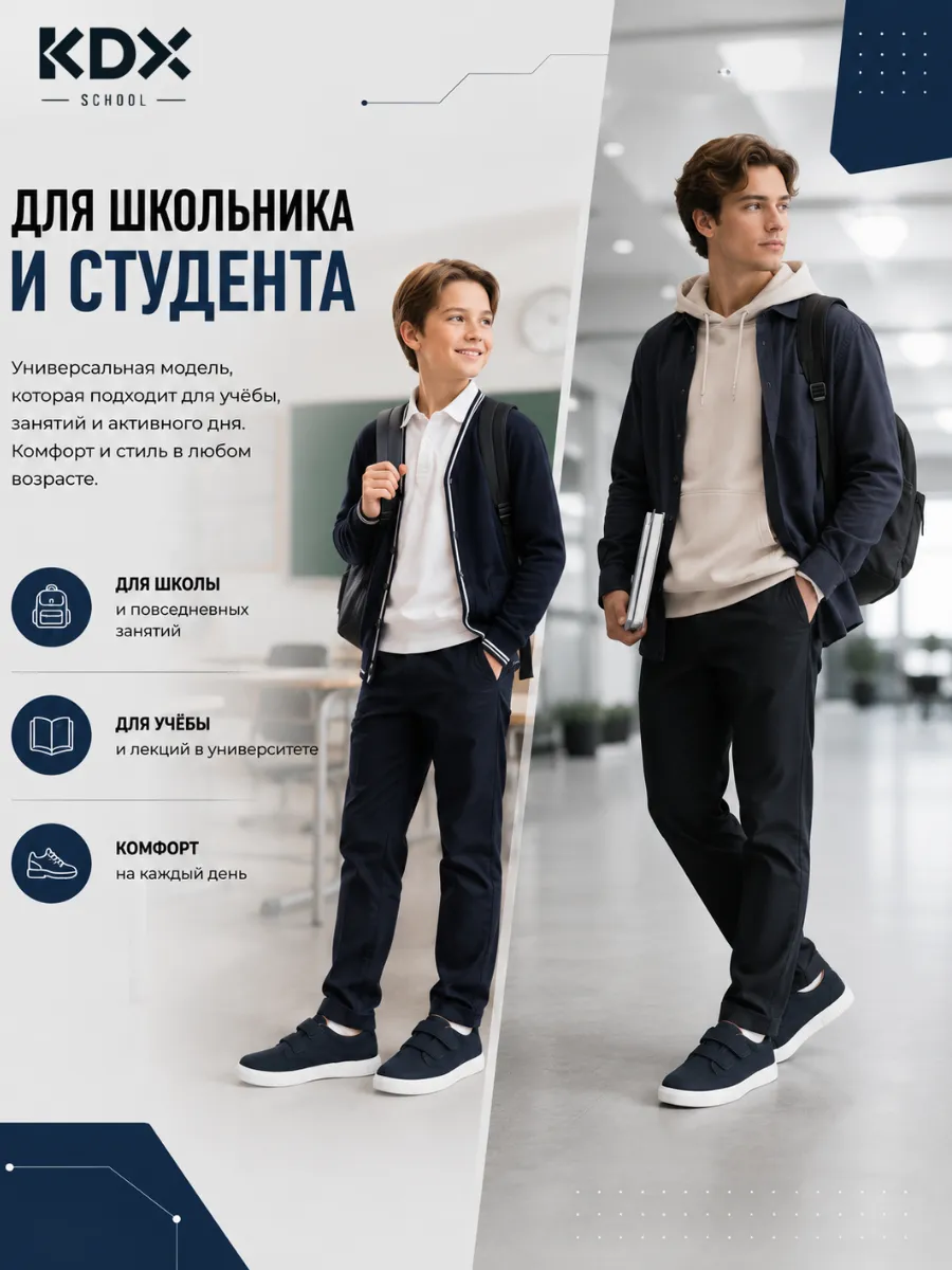 Туфли KDX MUSC-02 navy - фото 10