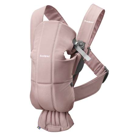Рюкзак для переноски ребенка BabyBjorn Mini Cotton Пепельно-Розовый