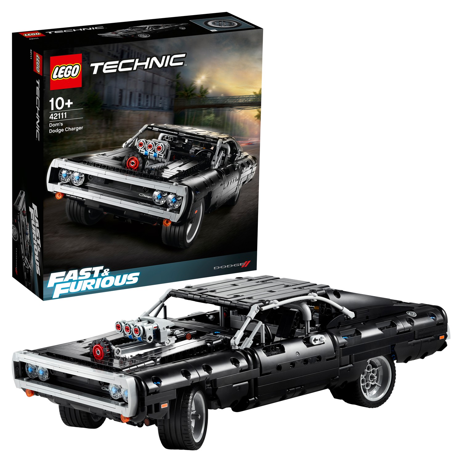 Конструктор LEGO Technic Dodge Charger Доминика Торетто 1077 дет. - фото 1