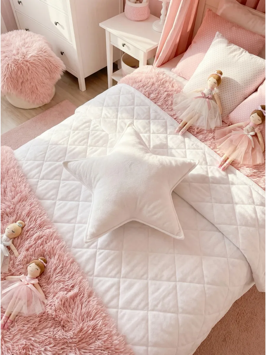 Подушка декоративная COROCOCO Звезда белая 45 x 45 см 1 шт. - фото 2