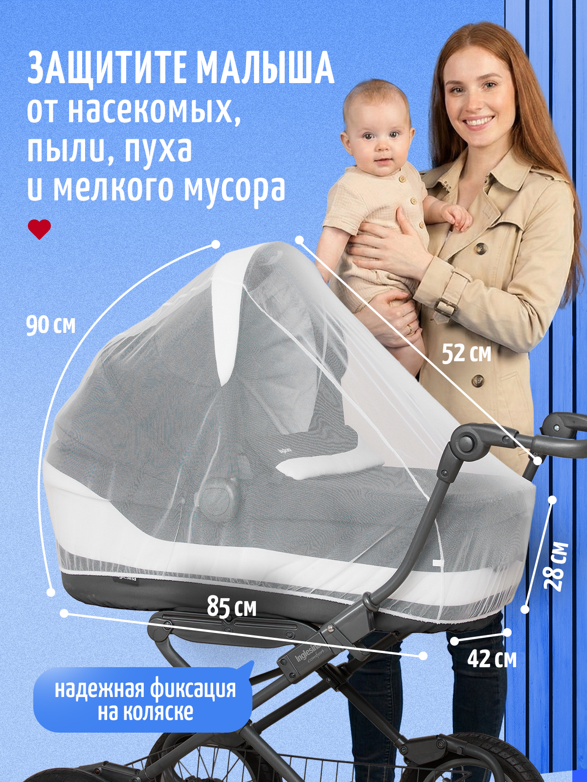 Сетка от насекомых Trottola белый Т150/белая - фото 5