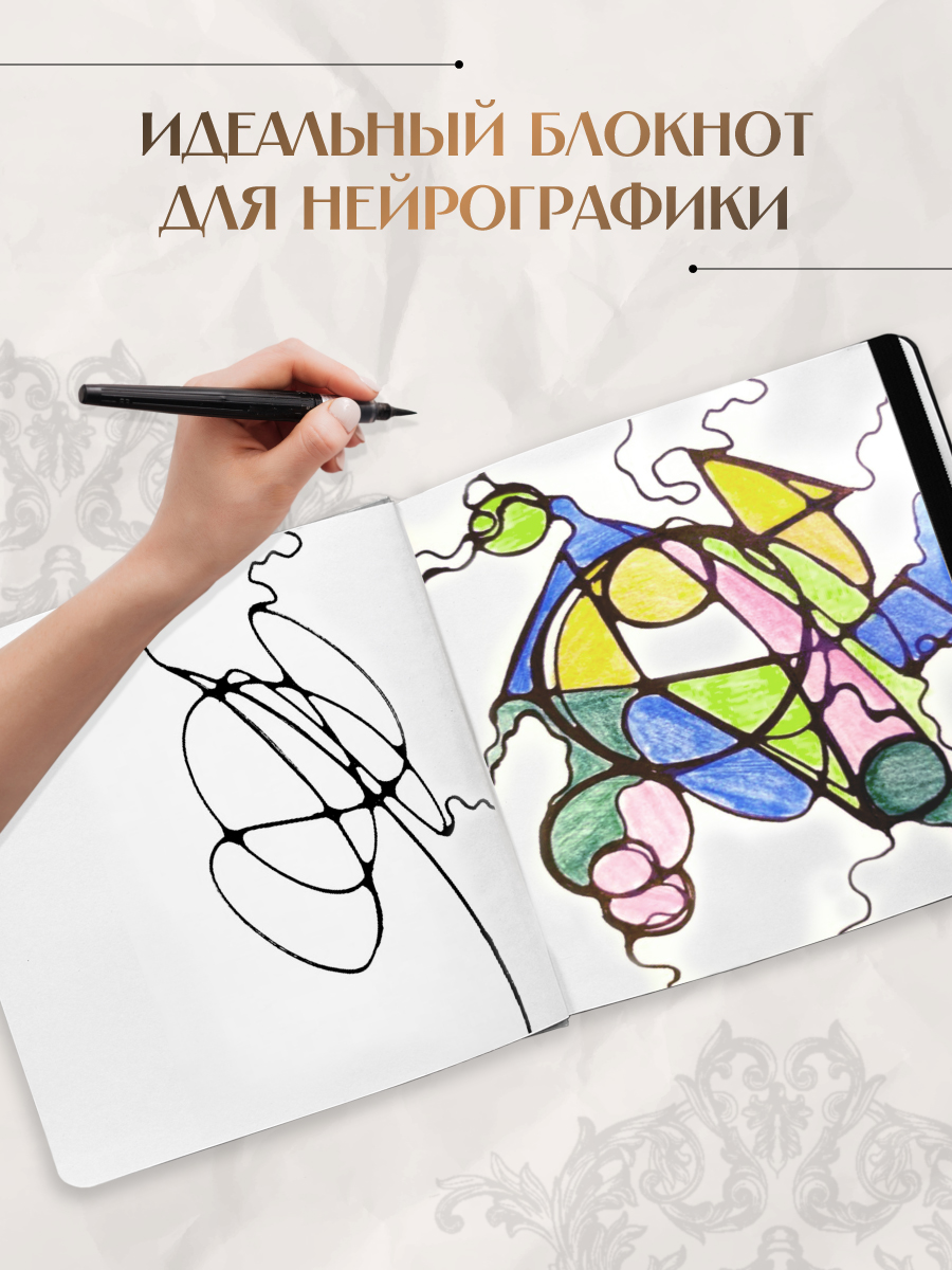 Скетчбук Проф-Пресс 20х20 см на резинке. А5 80 лист. 1 шт. - фото 4