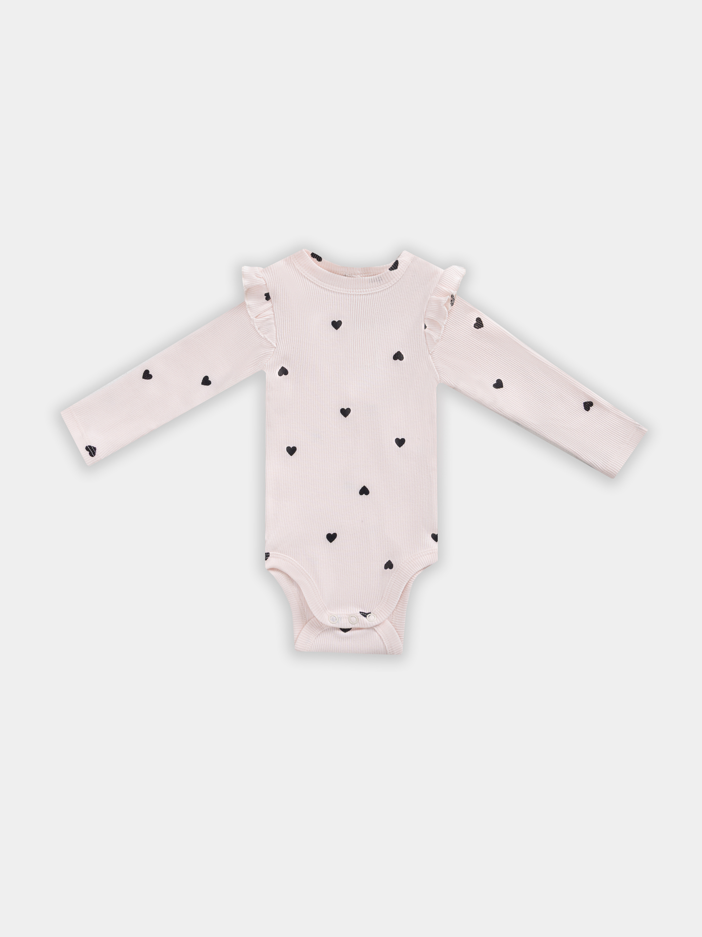 Боди 2 шт Mark Formelle (Марк Формэль) 13017-2/сердца на св.розовом +цветочки на розовом - фото 5