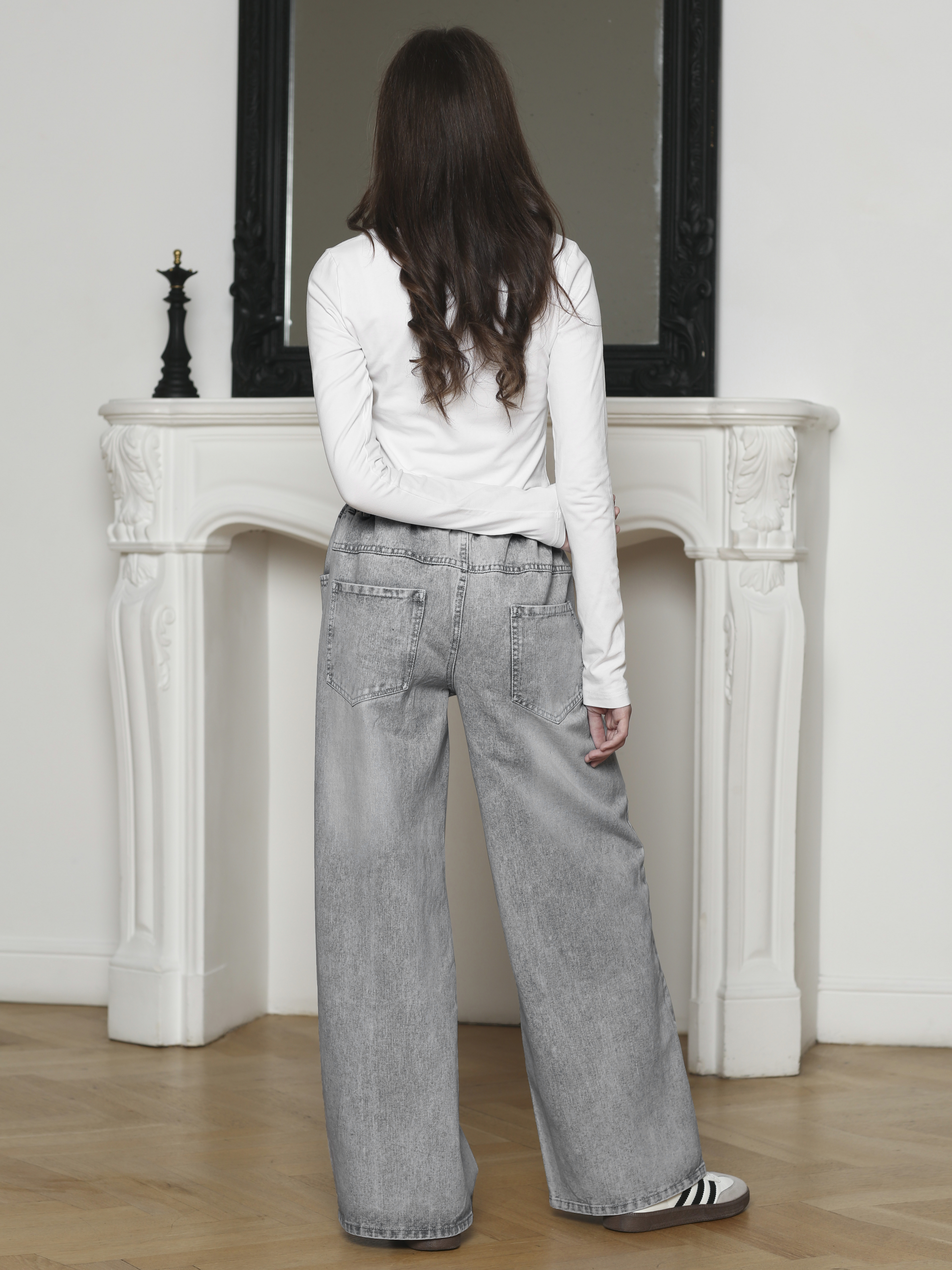 Джинсы-палаццо СИНИЙ МИР R256B-IL - фото 9