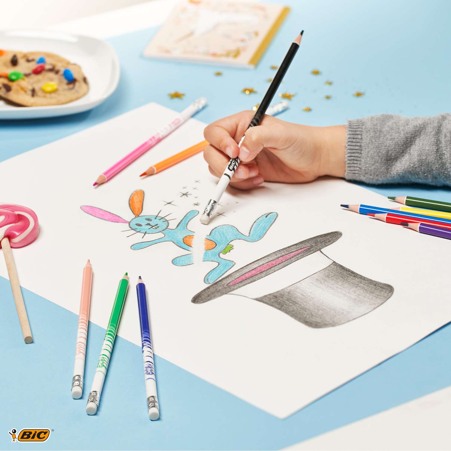 Карандаши цветные BIC 24 шт. - фото 7