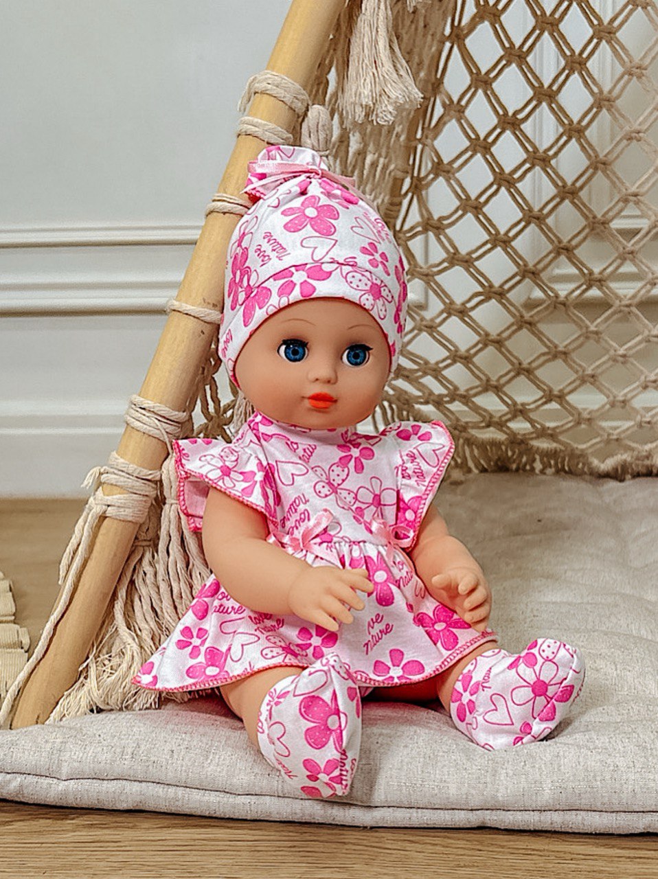 Кукла пупс СТРАНА КУКОЛ говорящая большая высота 35 см 15-С-4 - фото 21