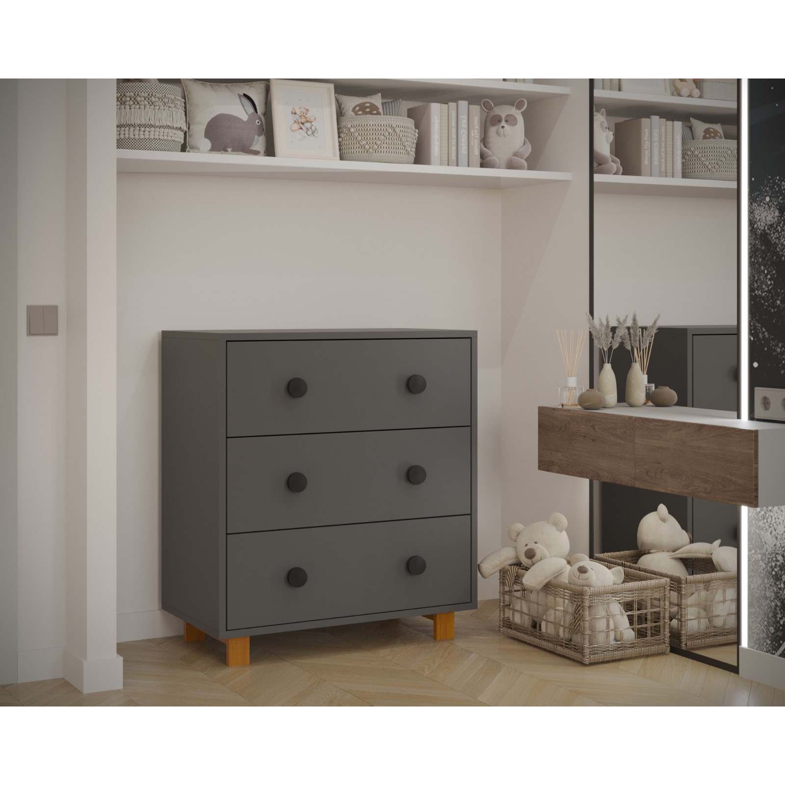 Комод пеленальный детский Sima-Land PAPI Lux 800/3 81х45х90 см - фото 5