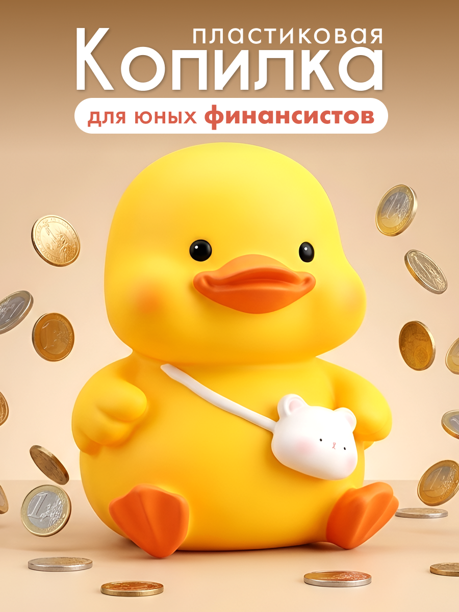Изображение товара Копилка iLikeGift Утенок для детей с обучающим потенциалом