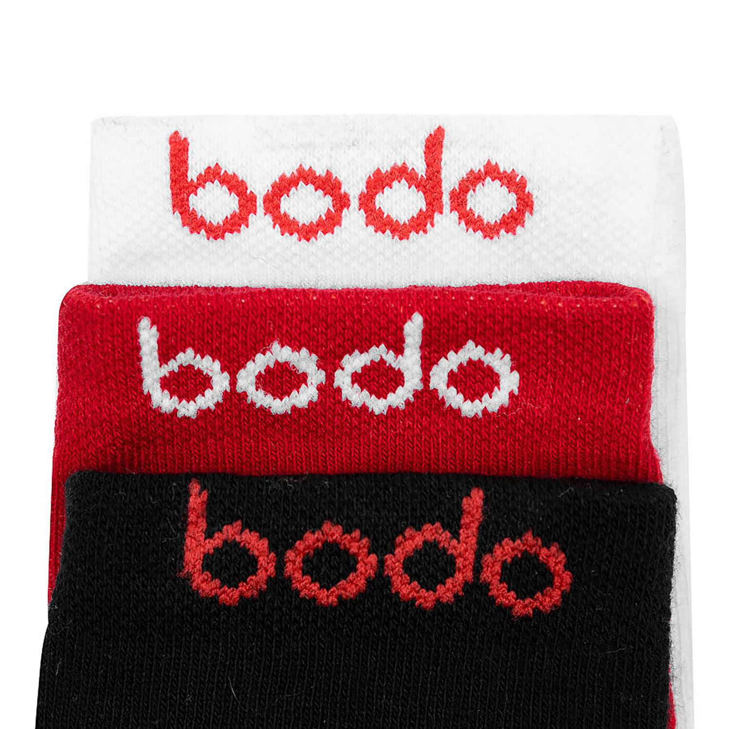 Носки 3 пары Bodo 26-10U_черный/красный/белый - фото 3
