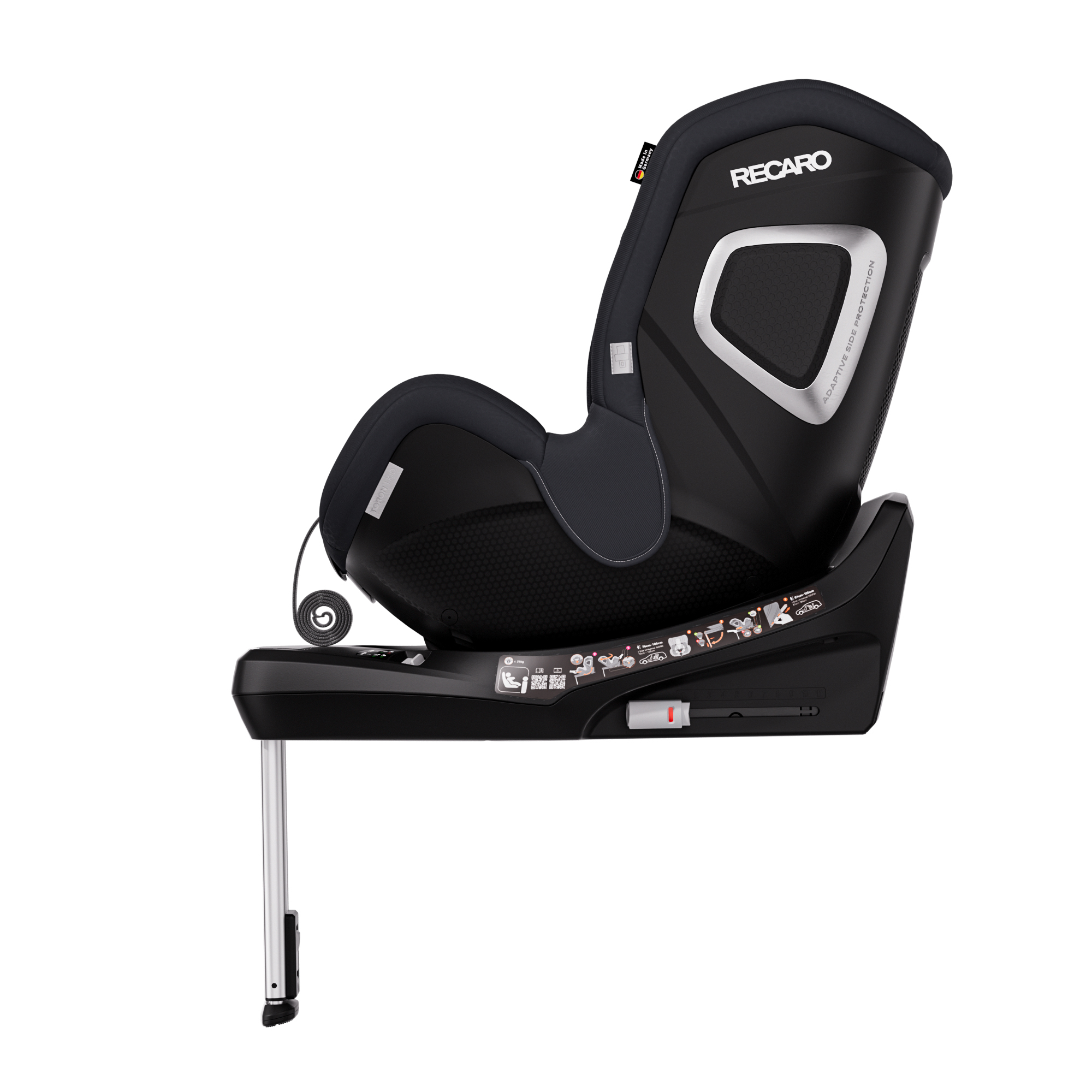 Автокресло Recaro Toron 1 Isofix 0+/1 (0-18 кг) черный - фото 12