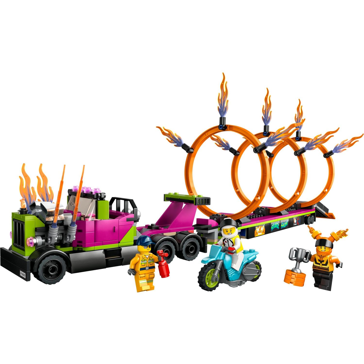 Конструктор LEGO City Stunt Truck and Ring of Fire 479 дет. - фото 2