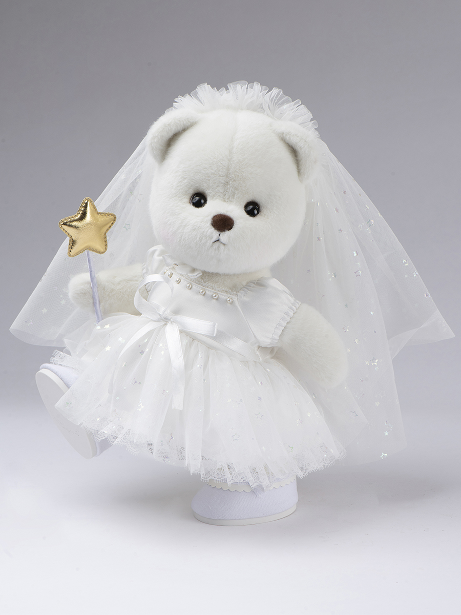 Мягкая игрушка TeddyTales Медведь Невеста Астронавта M - фото 3
