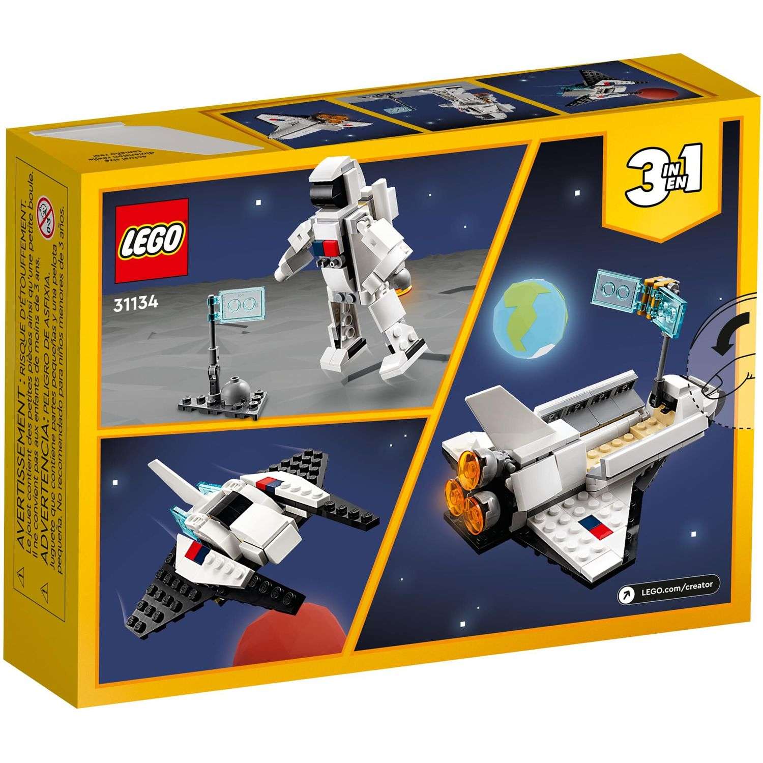 Конструктор LEGO Creator Космический шаттл блочный - фото 9