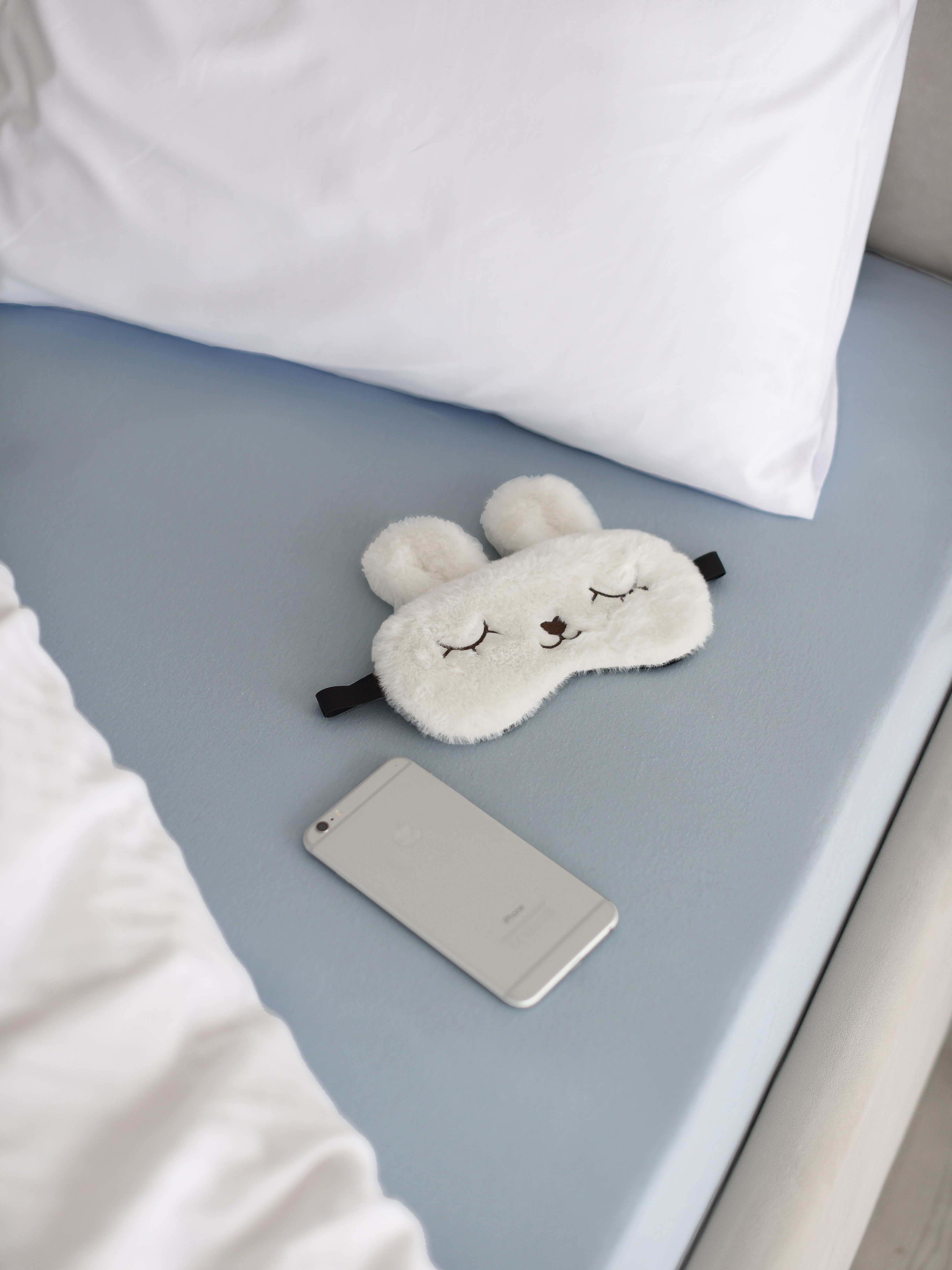 Простыня Селтекс серо-голубой 90 x 200 см на резинке - фото 4