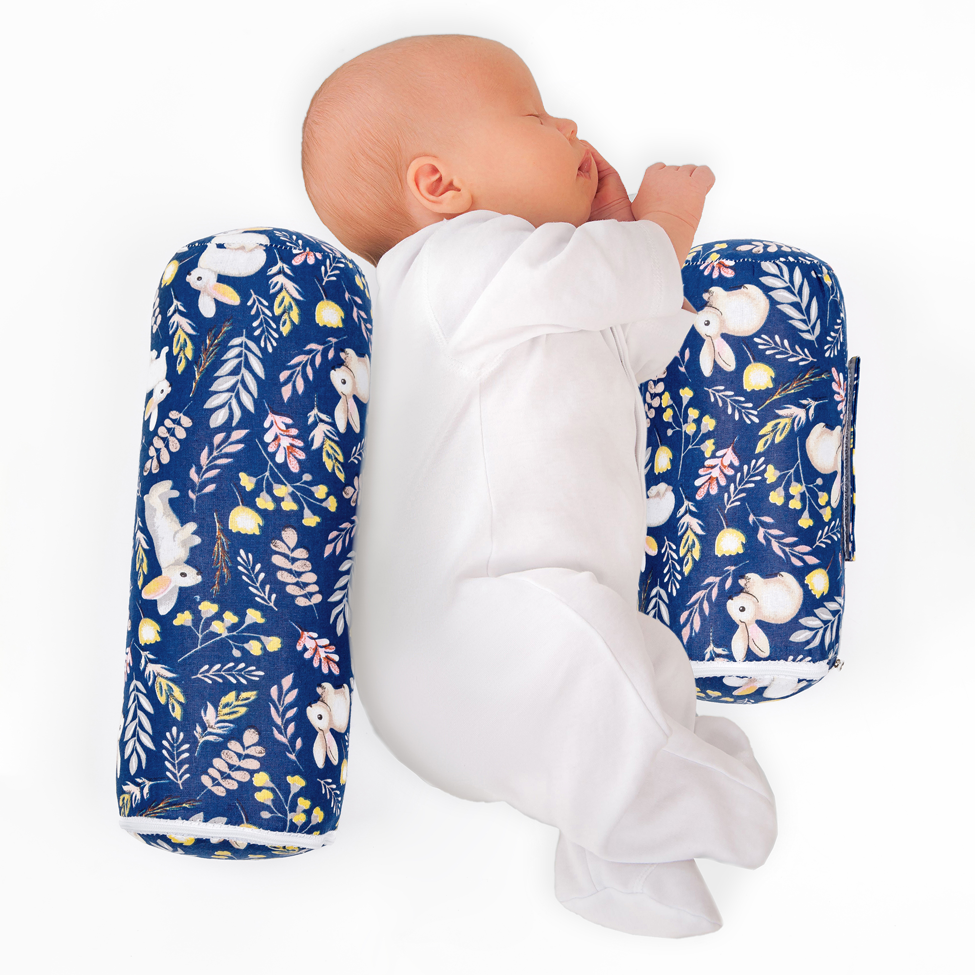 Подушка для боковой поддержки AmaroBaby Nature Anatomy с лузгой гречихи Зайчики - фото 7