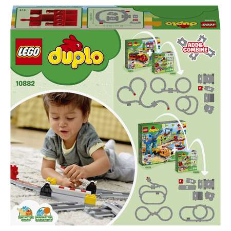 Конструктор LEGO DUPLO Town Рельсы блочный