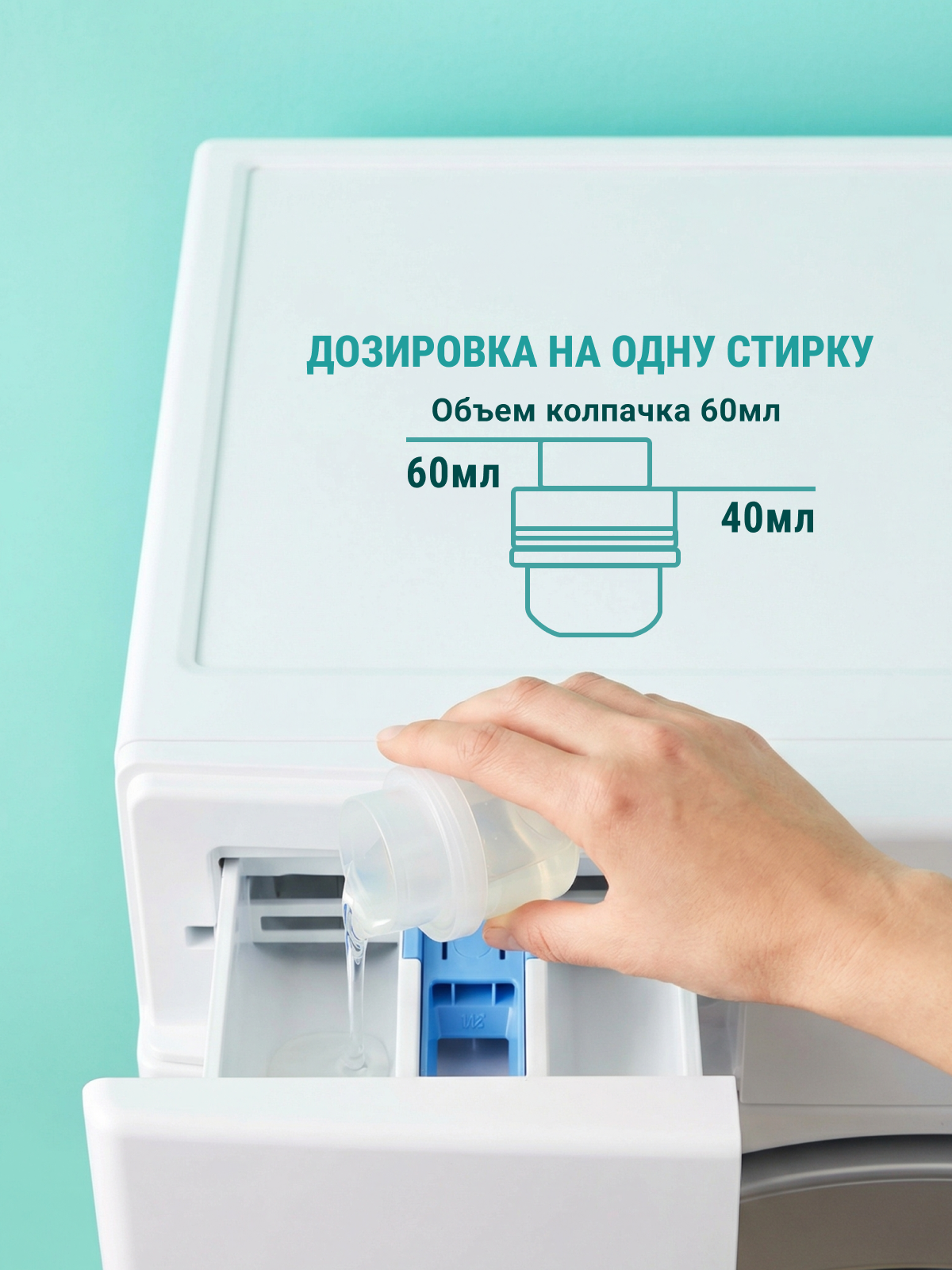Гель для стирки Большая Стирка Безупречно белый 5 л 1 шт. - фото 5
