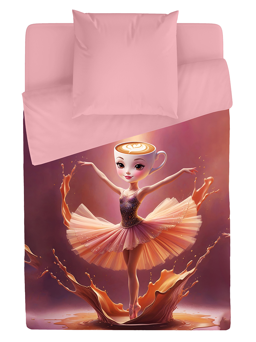 Комплект постельного белья BRAVO kids dreams Балерина поплин полутораспальный 3 предм. - фото 3