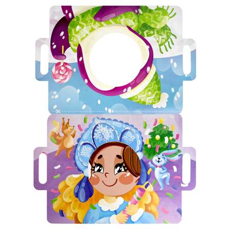 Книжка игра для малышей ФЕНИКС+ с масками Сегодня Я Дед Мороз