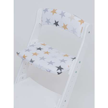 Подушка на стул Babystul растущий Звёзды на белом