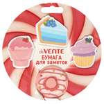 Набор клейкой бумаги для заметок deVENTE 4x20 листов, ассорти форм, 4 дизайна