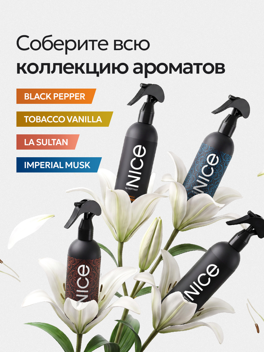 Парфюм для дома освежитель NICE by Septivit La Sultan 300 мл - фото 11