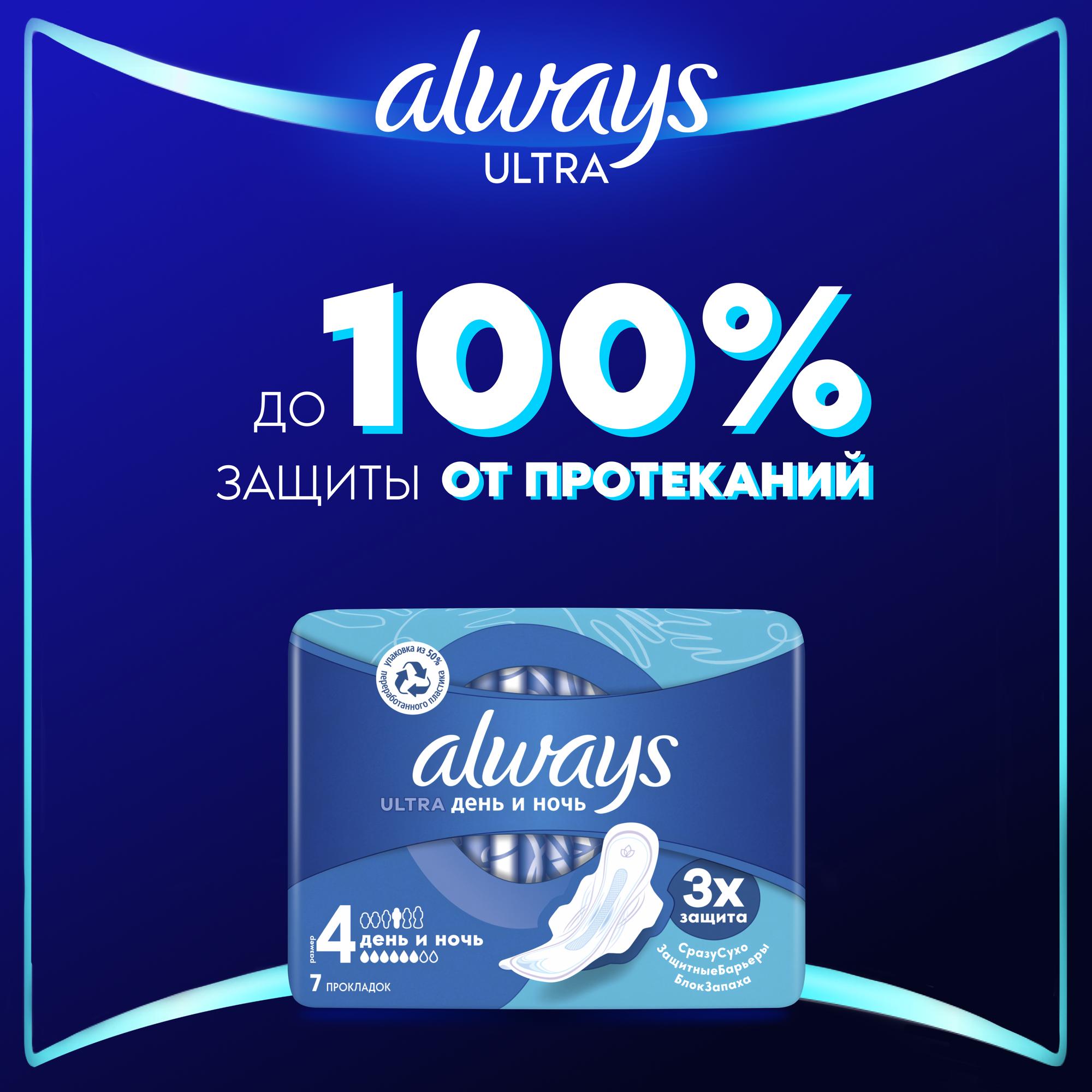 Прокладки ALWAYS Ultra Night 7шт - фото 2