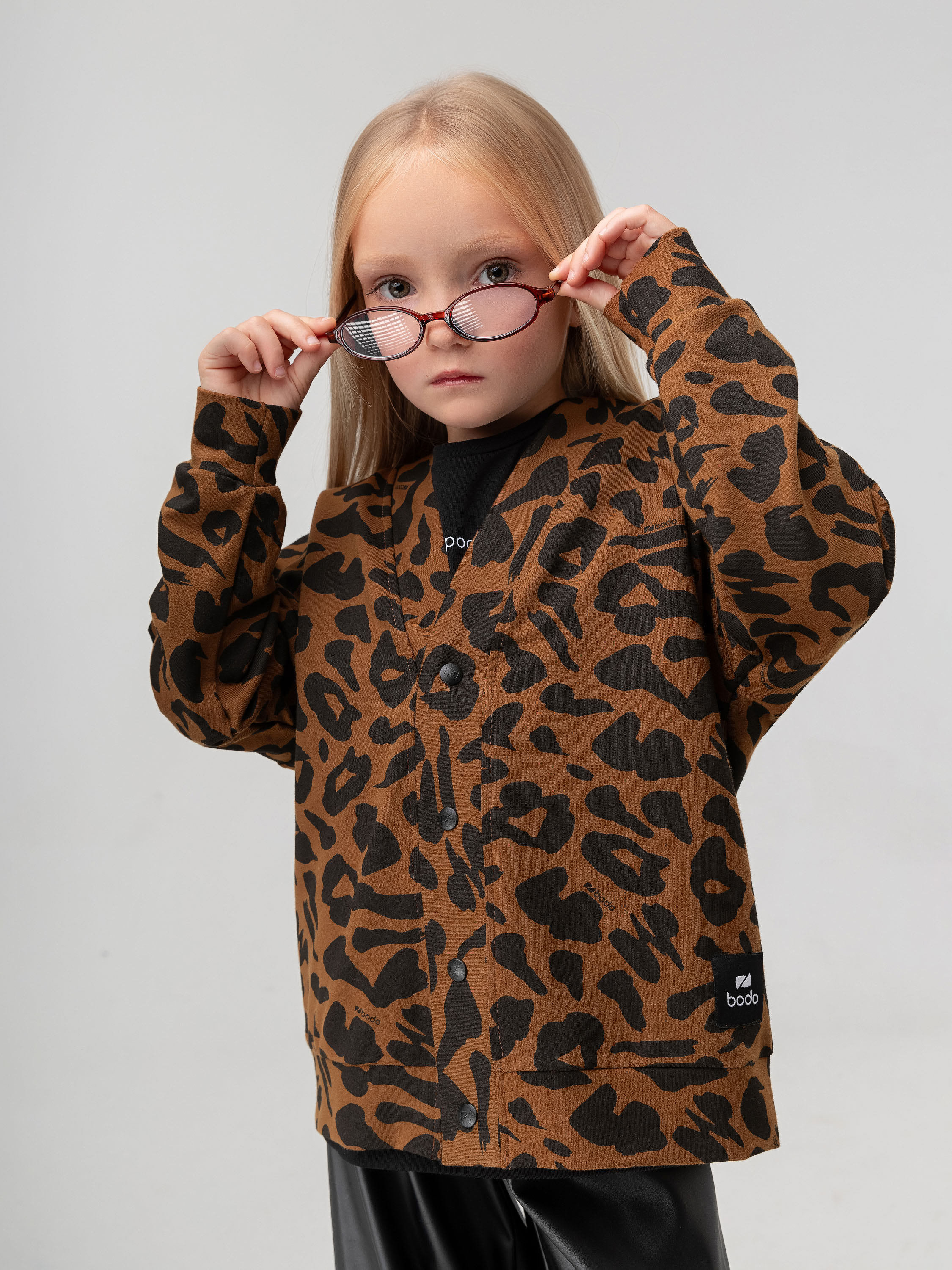 Кардиган Bodo 20-259MU_коричневый (черный) - фото 1