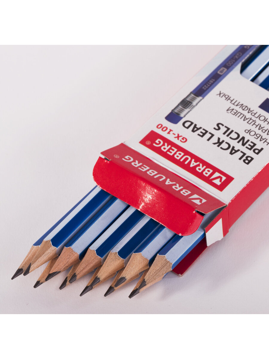 Карандаши чернографитные Brauberg 12 шт. - фото 14