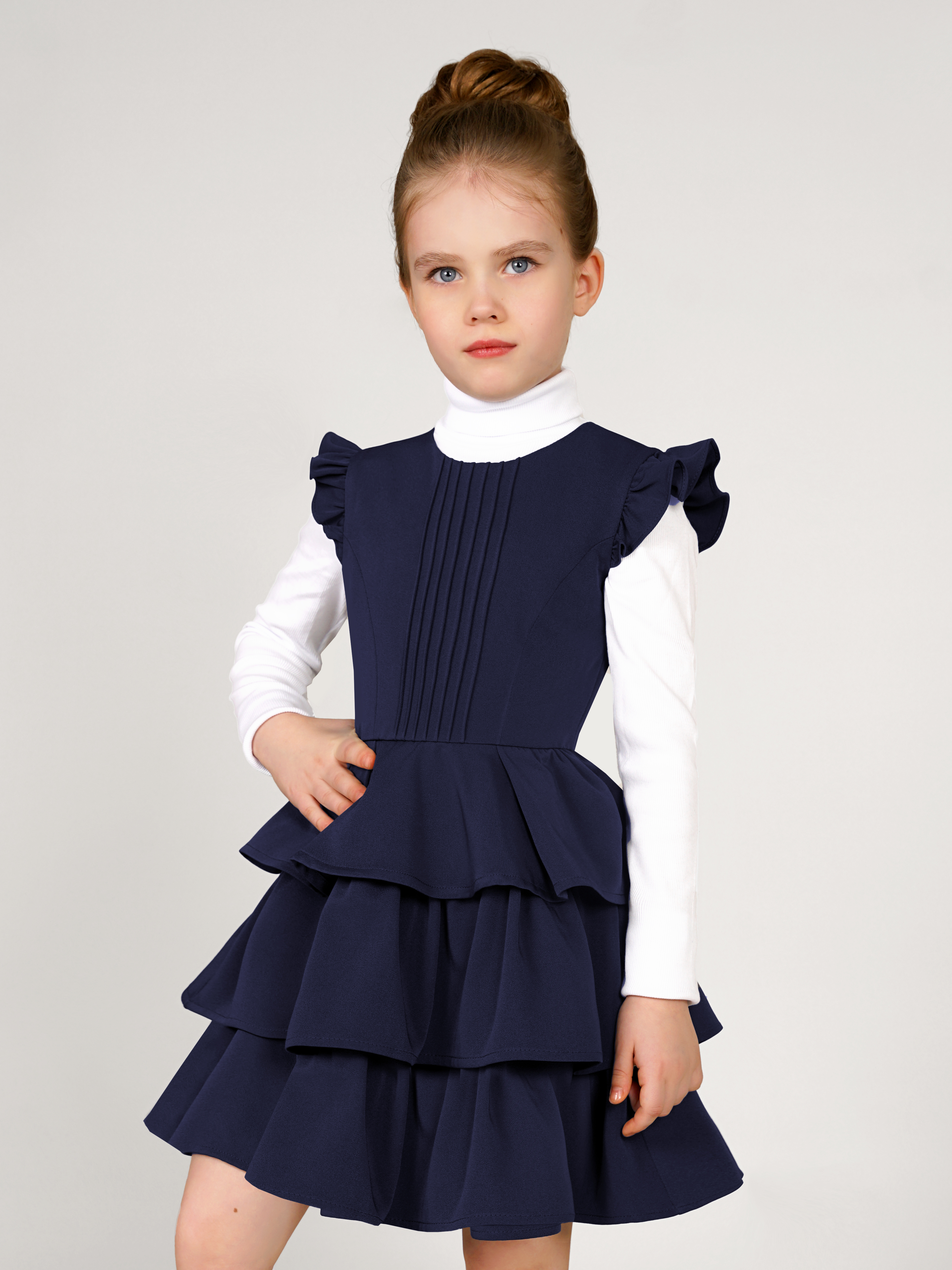 Сарафан ALISIA FIORI 152201AS/темно-синий - фото 10