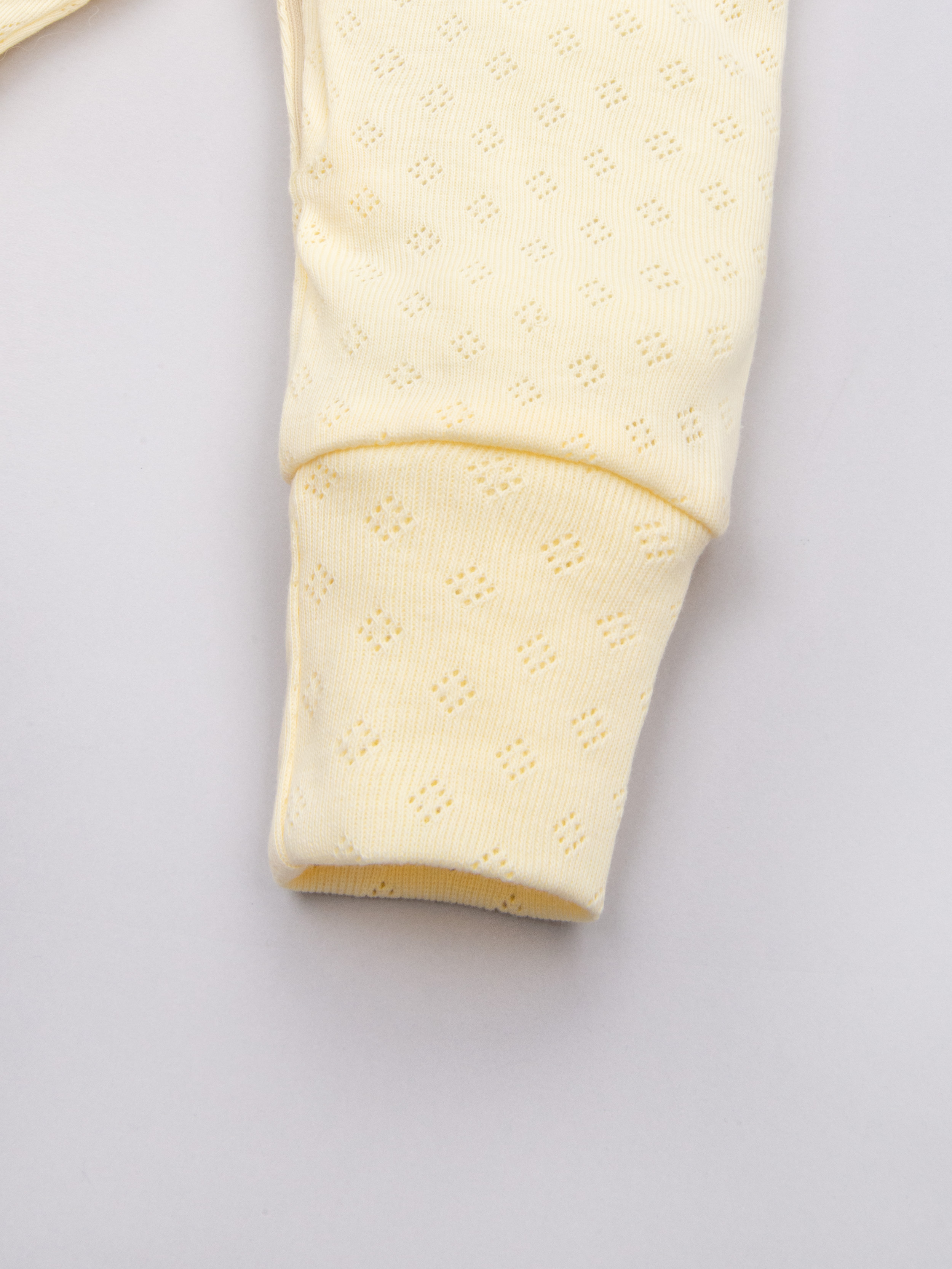 Комбинезон ТРИЯ 1022 ажурная рибана Soft желтый - фото 7