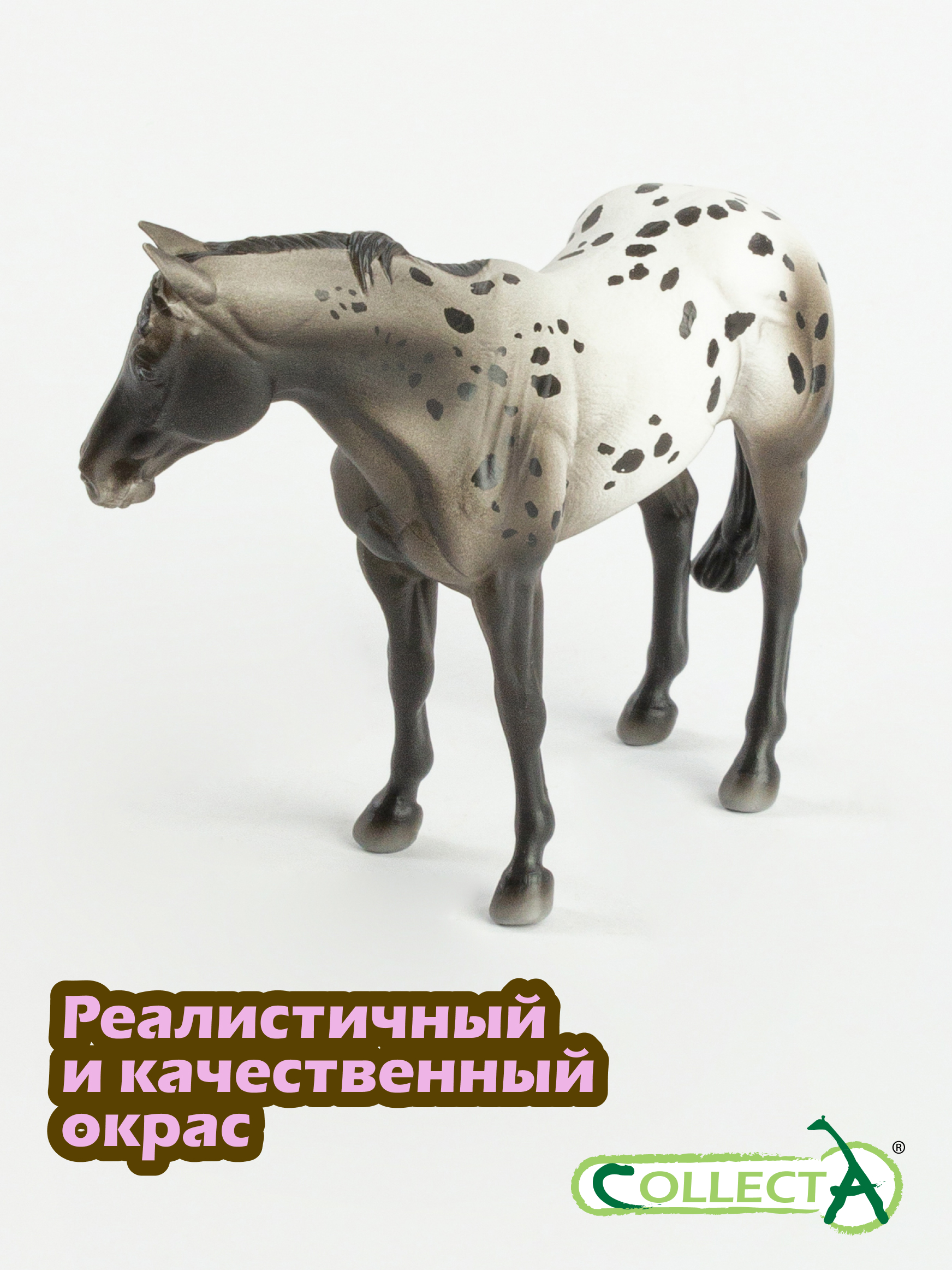 Фигурка Collecta Лошадь Аппалузский голубой - фото 4