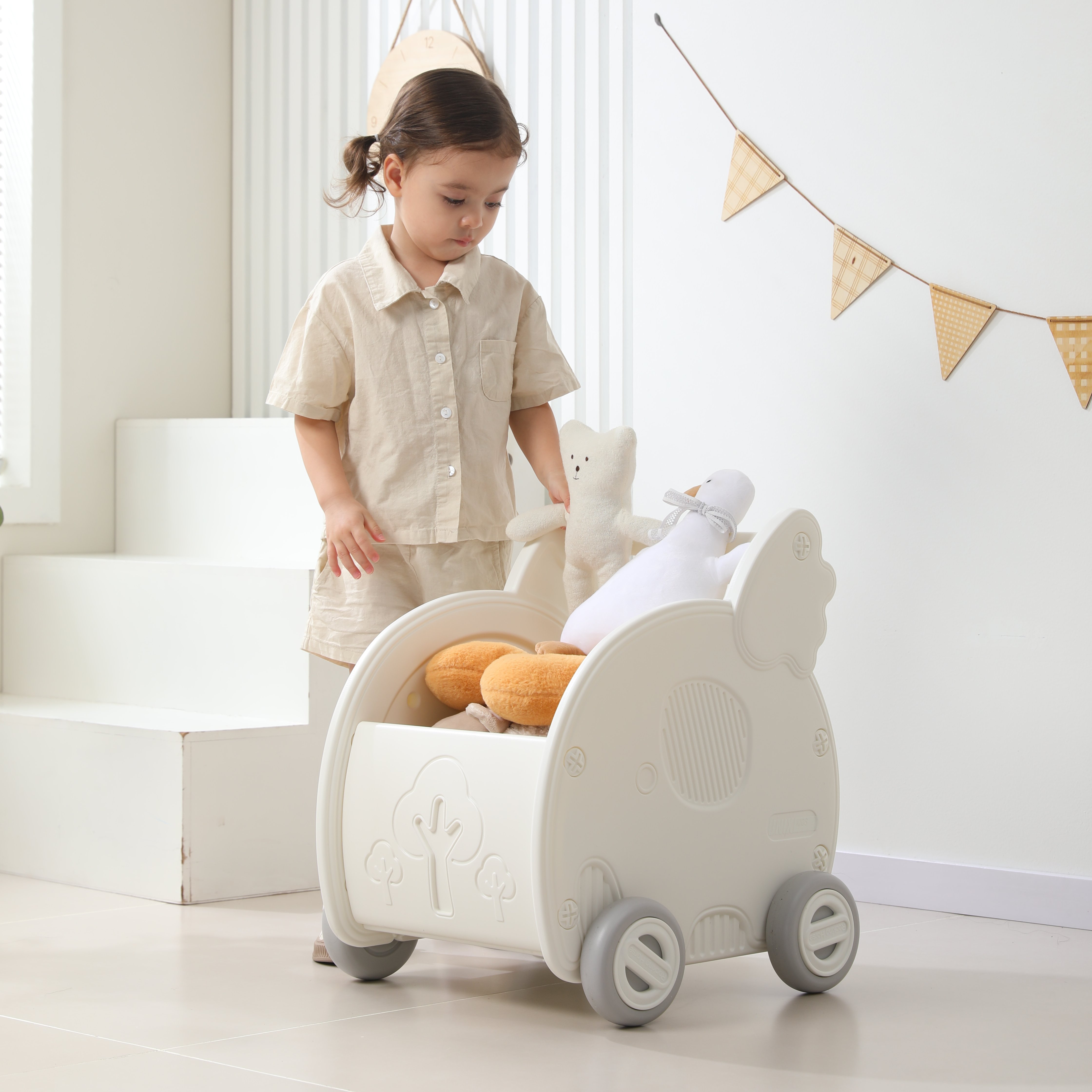 Коляска-люлька для кукол UNIX Kids PCARTELEPHWT - фото 14