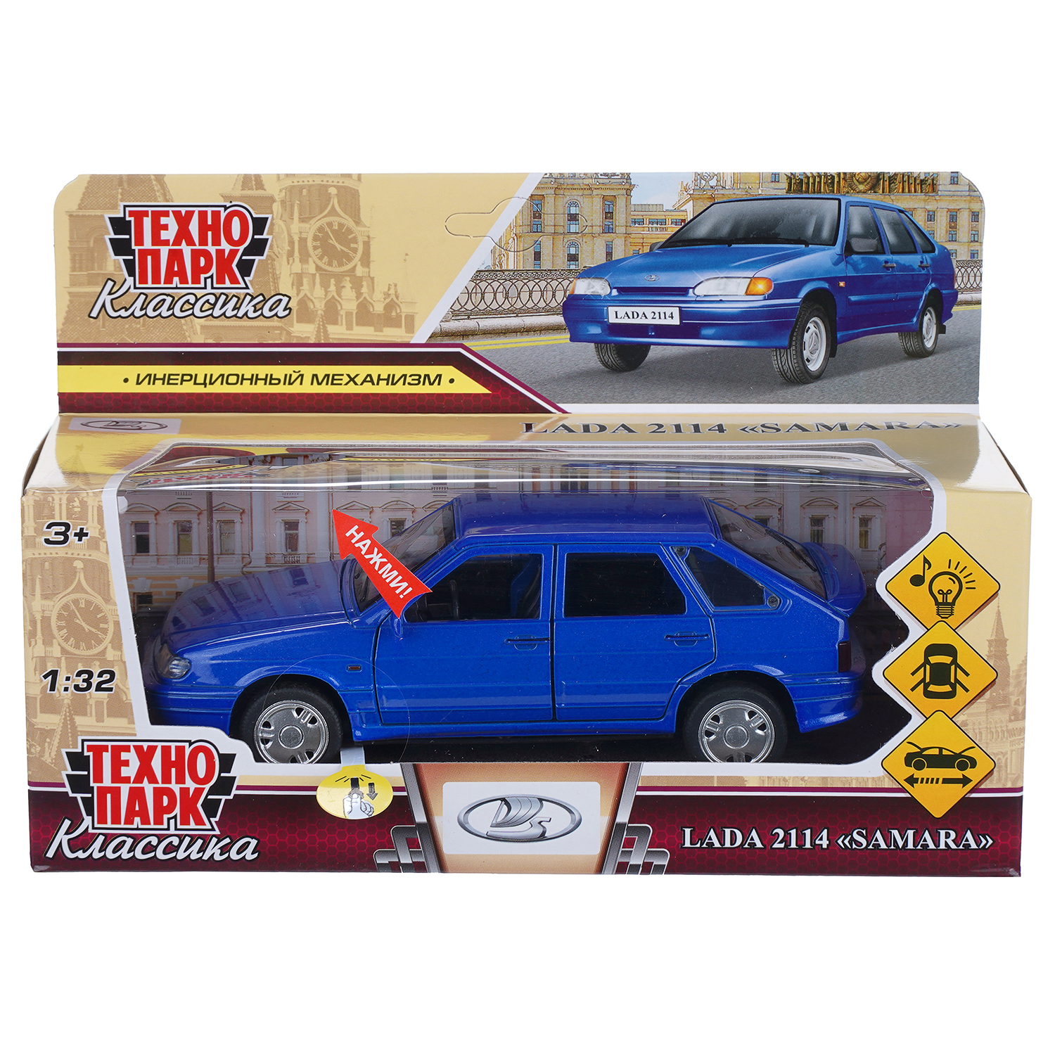 Автомобиль Технопарк LADA 2114 1:32 410491 - фото 10