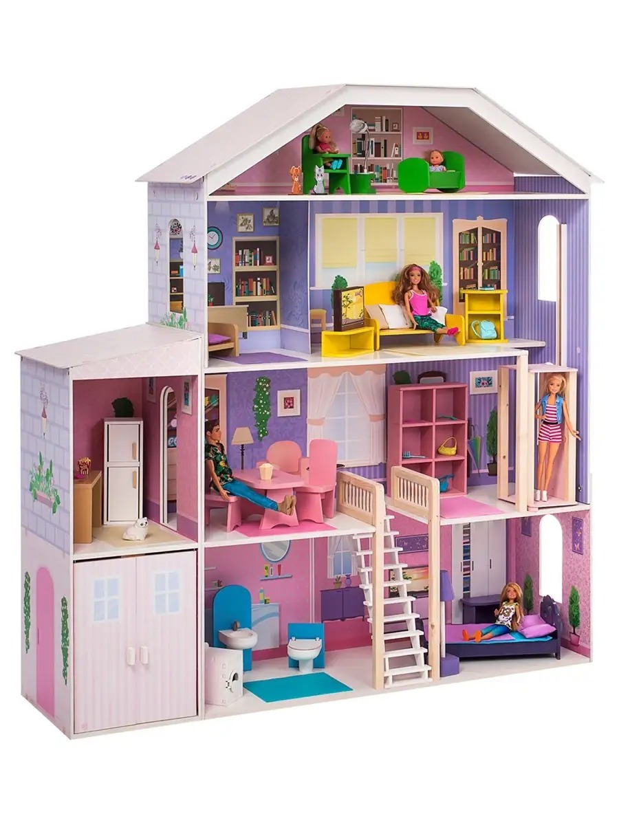 Домик для кукол PAREMO 135 см с мебелью PD316-03 - фото 12