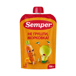 Пюре Semper Яблоко-груша-морковь-тыква с 6 мес 100 г
