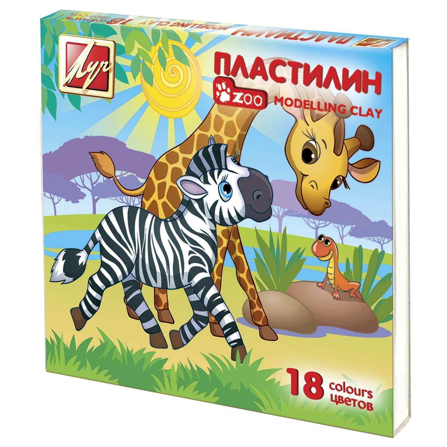 Пластилин Луч 18 цв. - фото 1