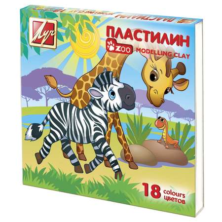 Пластилин Луч 18 цв.