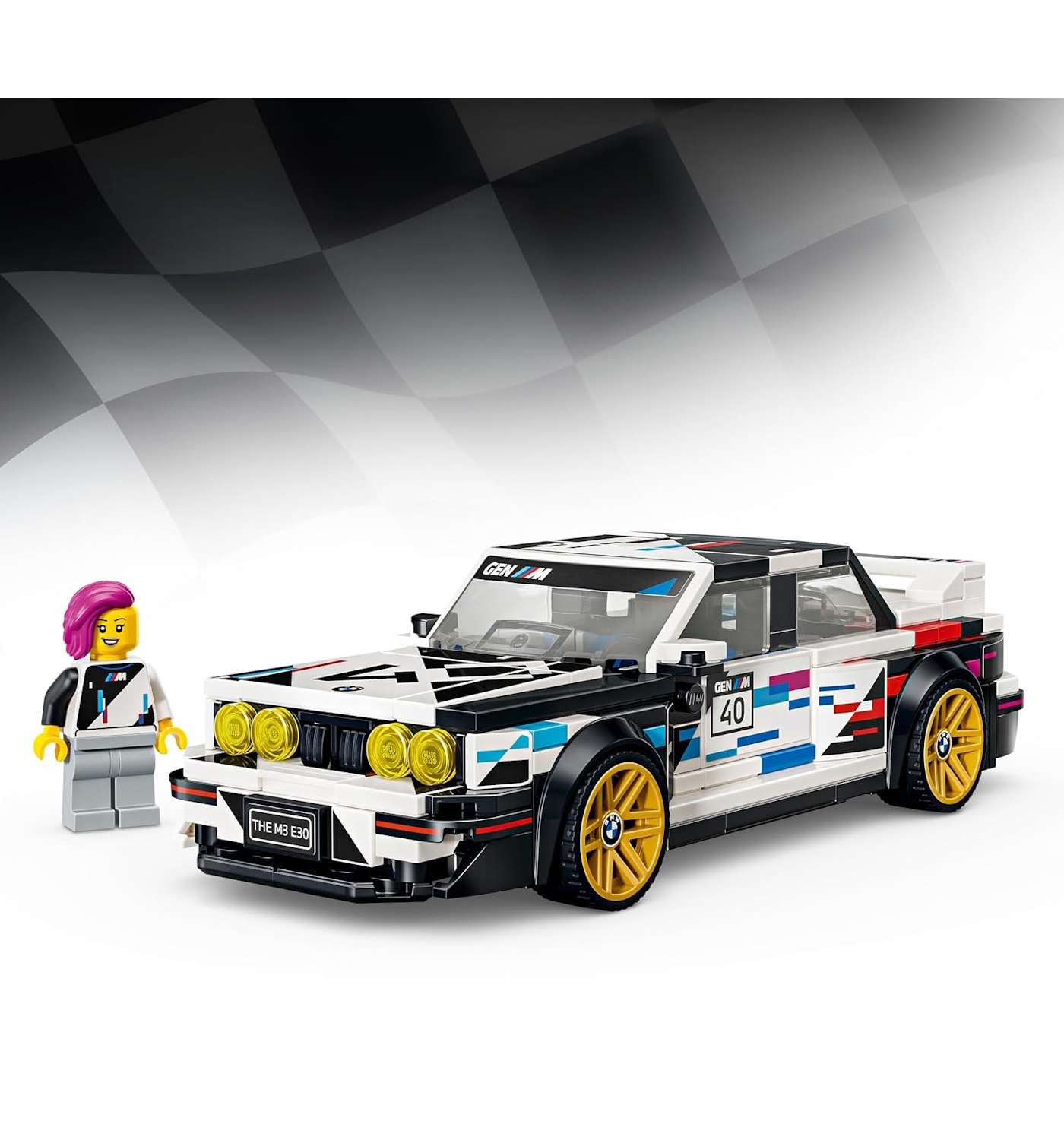 Конструктор LEGO Speed Champions BMW M3 E30 358 дет. - фото 5