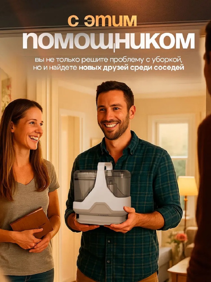 Моющий пылесос с функцией чистки мебели CASTLELADY и влажной уборки, пылесос для химчистки ковров и диванов 31 000 Па - фото 17