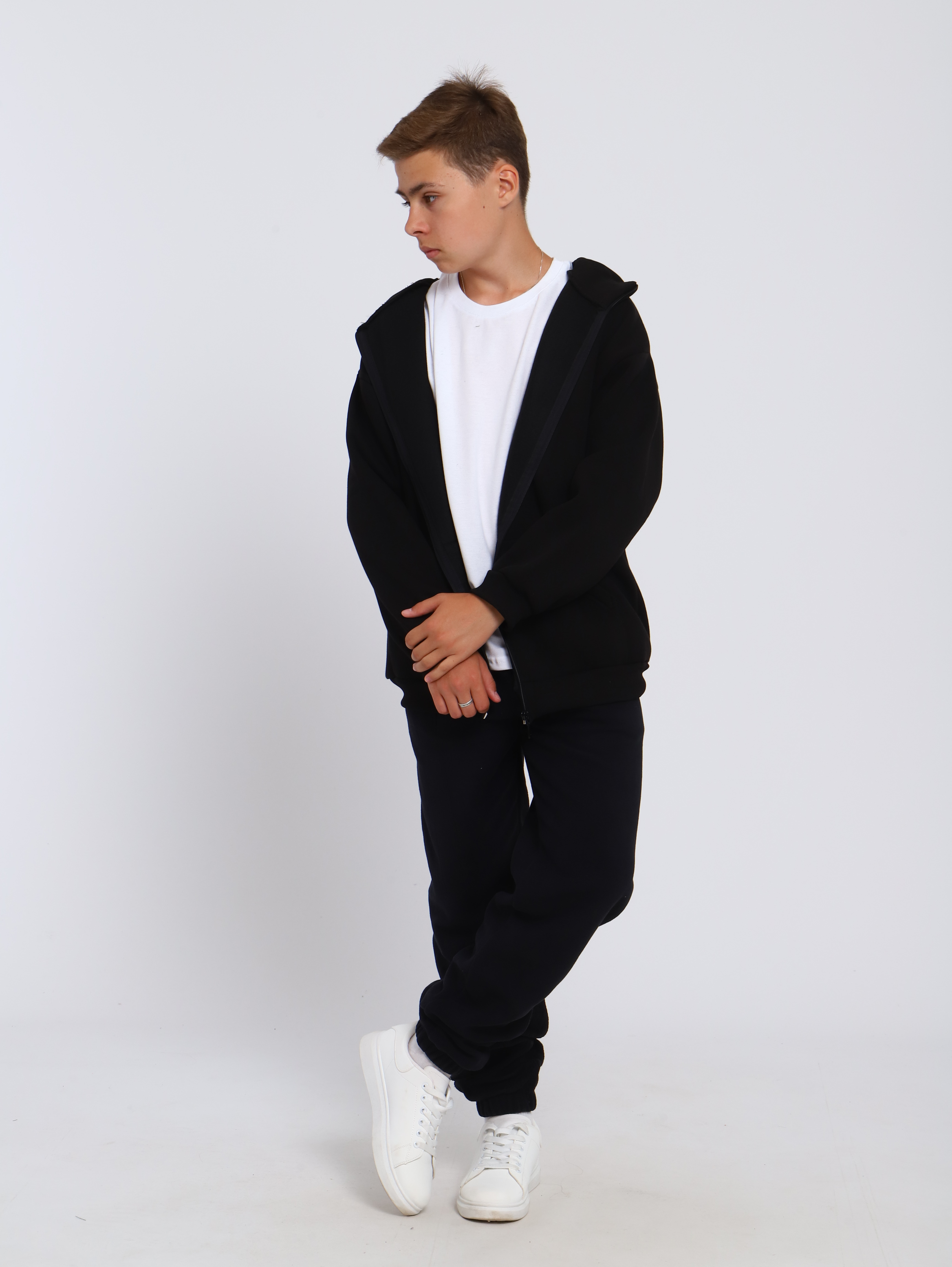 Толстовка ЛАДОШКИ Толстовка Арктика черный - фото 6